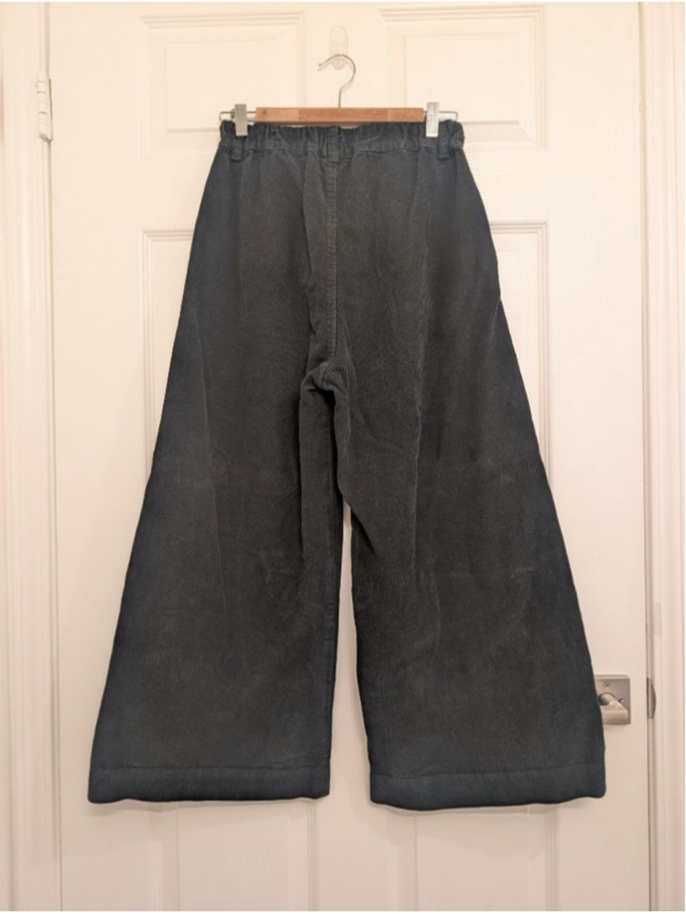 CP Shades Polly Wide Wale Corduroy Pant Black Size S Wide Leg High Waisted - Picture 3 of 9